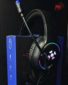 Headset Gamer Fortrek Holt RGB Rainbow Preto, 70552