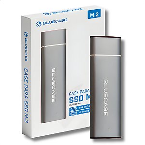 Case Para SSD M.2 NVMe, 2.5'', Bluecase, USB Tipo-C, Preto - BCPN2C-01