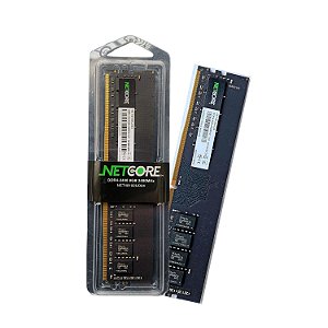 Memória RAM Para Desktop DDR4, Cap 16GB, 2400MHz, Netcore, CL17, Preto - NET416384UD24