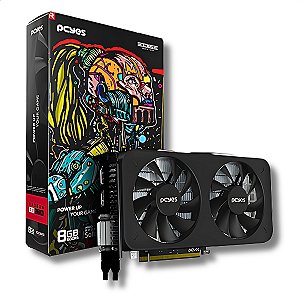 Placa de Vídeo 8GB GDDR5, PCYes Edge, RX570, AMD Radeon, HDMI/DVI/DP-  PVEX5708GB2F