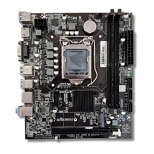 Placa-Mãe H110, Brazil PC, Intel LGA1151, mATX, DDR4, M.2, NVMe, Gigalan, Preto, OEM - BPC-H110M.2-G