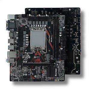 Placa-Mãe H610M-A, Angthumb, Intel LGA1700, mATX, DDR4, M.2, NVMe, Gigalan, Preto