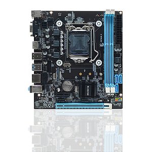 Placa-Mãe H81, Bluecase, Intel LGA1150, mATX, DDR3, M.2, NVMe, Gigalan, Preto, OEM - BMBH81-G3HGU-M2 REV 3.0