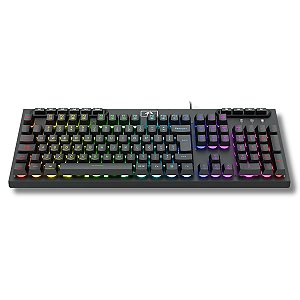 Teclado Membrana Gamer, Redragon Netherbane, RGB, USB, Anti-Ghosting, Preto - K521-RGB