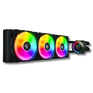 Water Cooler Gamer, Cougar POSEIDON ELITE, 360mm, ARGB, Preto - CGR-PSDELRGB-B-360