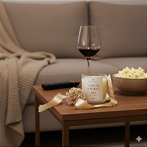 VELA AROMATICA HOME CEREJA E AVELÃ 180G