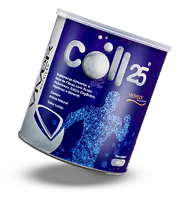 Coll25 - Colágeno Hidrolisado, Colágeno Verisol®  Ácido Hialurônico, Silício e Biotina