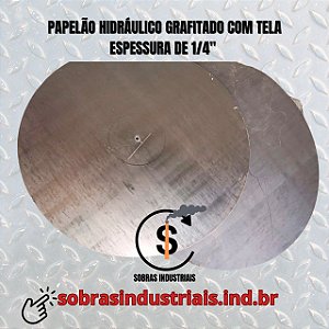 Sobra Industrial de junta de Papelão Hidráulico grafitado com tela Vermelho