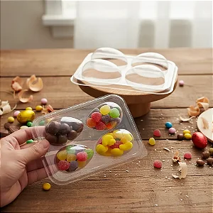 Blister para 4 Mini Ovos de Páscoa 50g - 10 Unidades