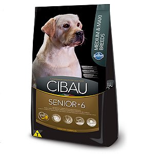 Ração Cibau Medium & Maxi Senior 6+ para Cães Adultos de Raças Médias e Grandes 12kg