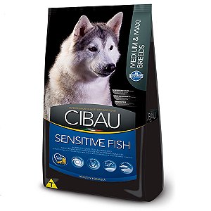 Ração Cibau Medium & Maxi Sensitive Fish para Cães Adultos de Raças Médias e Grandes - 12kg