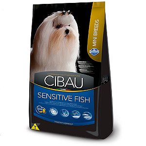 Ração Cibau Sensitive Fish para Cães Adultos de Porte Mini Sabor Peixe