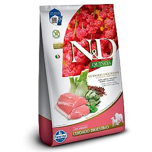 Ração Farmina N&D Quinoa Cuidado Digestivo para Cães Adultos de Raças Médias e Grandes Sabor Cordeiro, Quinoa, Erva-Doce, Hortelã e Alcachofra 10,1kg
