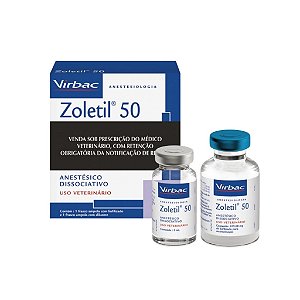 Zoletil® anestésico injetável - Tiletamine + Zolazepam (Virbac)