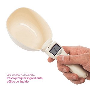 Colher Medidora Dosadora MADOG Fit Balança Digital Visor LCD