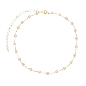 Choker Corrente de Pérolas no Ouro CH020-O
