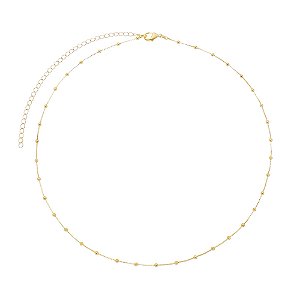 Choker de Bolinhas no Ouro CH166-O