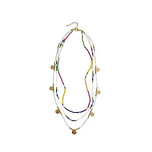 AMEI DE PAIXÃO - Colar de Miçangas Colorido