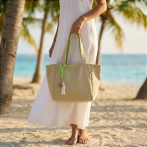 AMEI DE PAIXÃO - Bolsa de Lona Verde