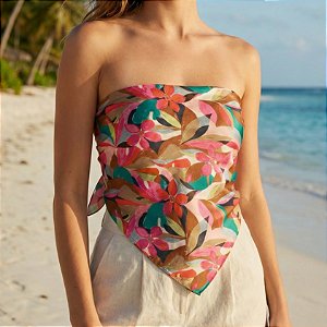 AMEI DE PAIXÃO - Lenço Flor Abstrata