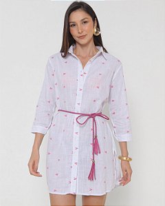 AMEI DE PAIXÃO - Chemise Coração Rosa