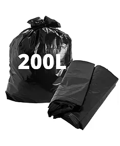 Saco De Lixo Preto Reforçado 200 Litros Grosso – Alta Resistência (Venda por Kg)
