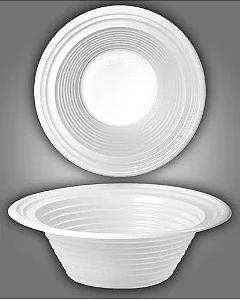 Prato Descartável Fundo Branco PR12