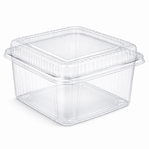 Embalagem Plástica Quadrada Alta Para Doces E Sobremesas