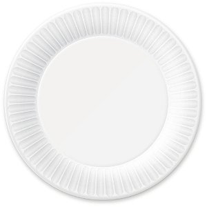 Prato Descartável Fundo Branco Forfest