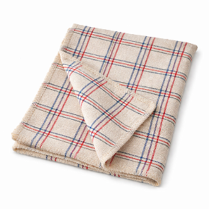 Pano De Chão Xadrez Cru 40 × 65 cm Fino Niny