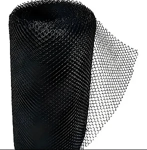 Tela Plástica N°04 1,00 m Preta Goldoni