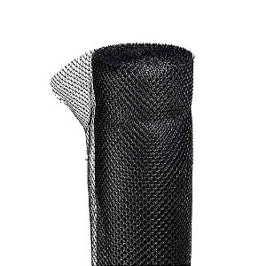 Tela Plástica Para Viveiro Malha Nº5 Preta 1 Metro Goldoni