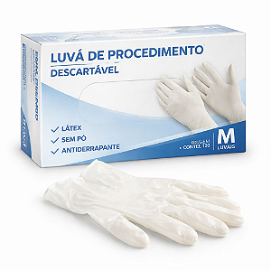 Luva De Procedimento Descartável Tamanho M