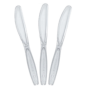 Faca Descartável Master Cristal Golden