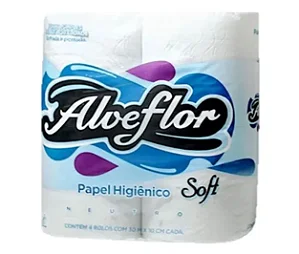 Papel Higiênico Alveflor Soft Neutro 4 Rolos