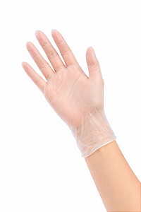 Luva De Vinil Talcada Tamanho P C/100 unidades