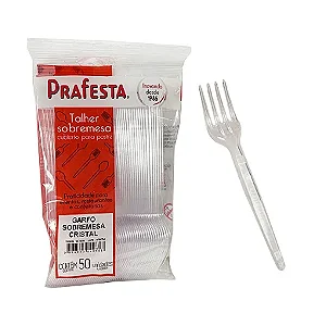 Garfo Sobremesa Cristal Prafesta c/50 unidades (modelo 9950)