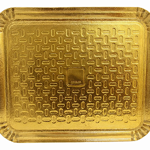Bandeja De Papelão Laminado Quadrada N5 34x41 cm