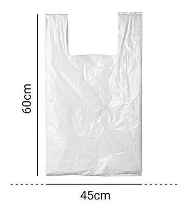 Sacola Branca B 45X60 P/ SANI