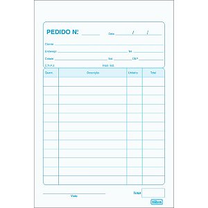 Bloco De Pedido 1/18 C/50 Folhas