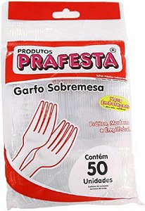 Garfo de Sobremesa Branco PraFesta 9944