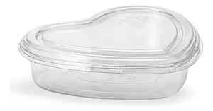 Embalagem Plástica Transparente Em Formato De Coração