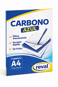 Papel Carbono Azul A4 Reval