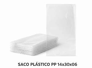 Saco Plástico PP 14x30