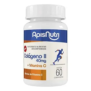 COLAGENO TIPO II + VITAMINA C 500MG 60 COMPRIMIDOS APISNUTRI