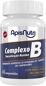 COMPLEXO B CONCENTRACAO MAXIMA 500MG 60 COMPRIMIDOS APISNUTRI