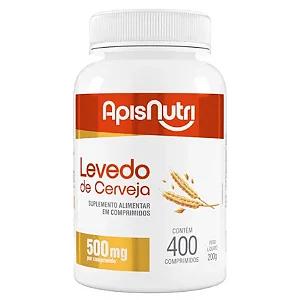 LEVEDO DE CERVEJA 500MG 400 COMP APISNUTRI