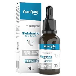MELATONINA GOTAS 30ML SABOR CAMOMILA APISNUTRI