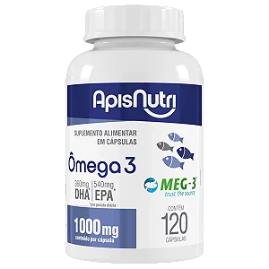 OLEO DE PEIXE (OMEGA 3) 1G 120 CPS APISNUTRI
