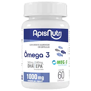 OLEO DE PEIXE (OMEGA 3) 1G 60 CPS APISNUTRI